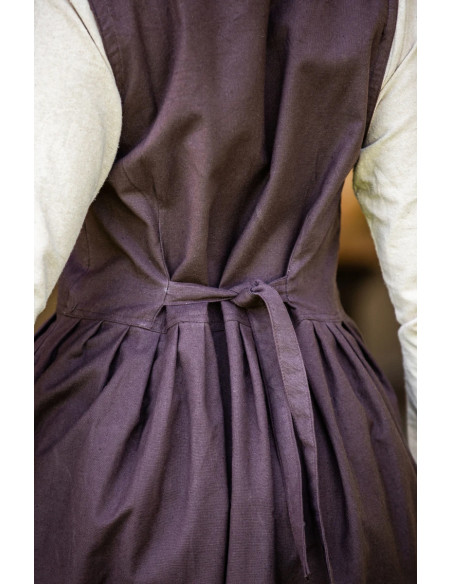 Arlette vestido medieval sem mangas,...