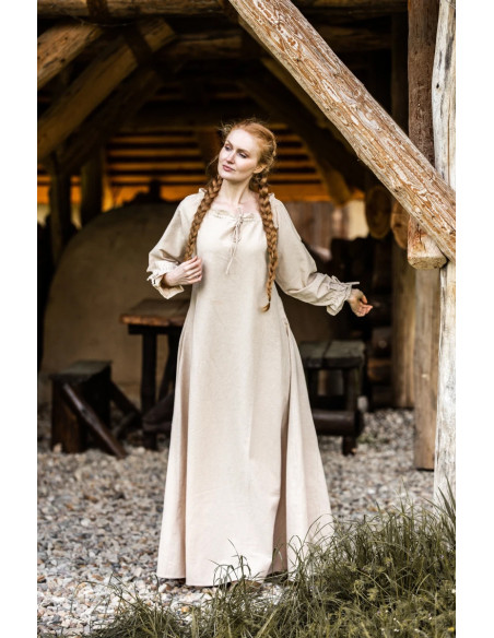Vestido medieval mulher longo modelo...