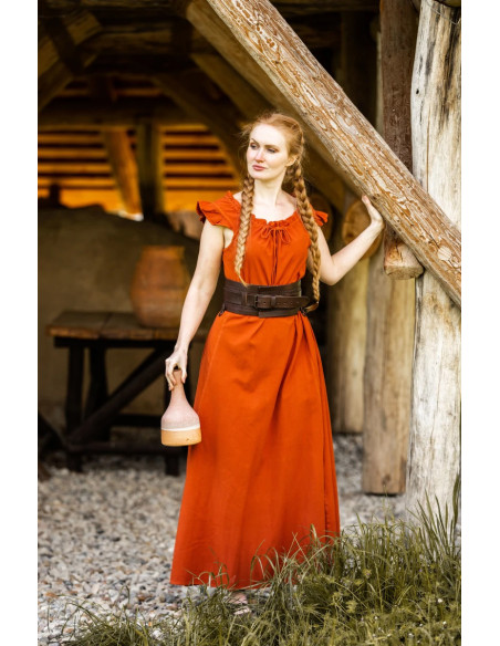 Vestido longo medieval modelo Clara,...