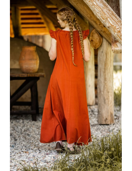 Vestido longo medieval modelo Clara,...