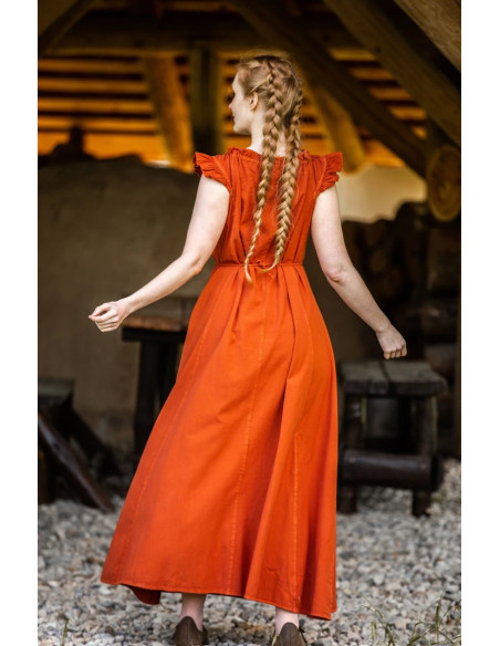 Vestido longo medieval modelo Clara,...