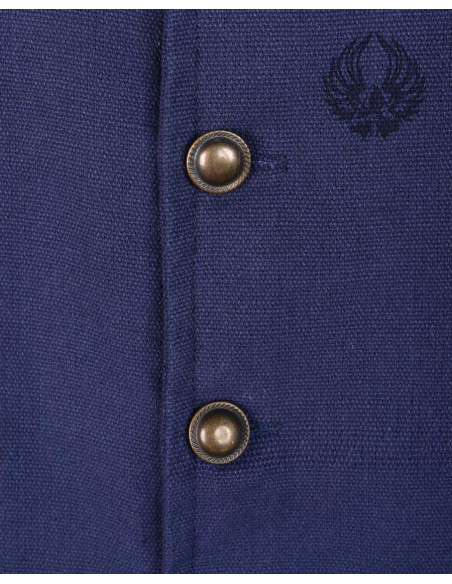 Fletcher colete pirata cor azul