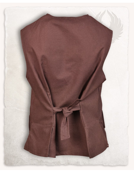 Colete pirata Fletcher marrom