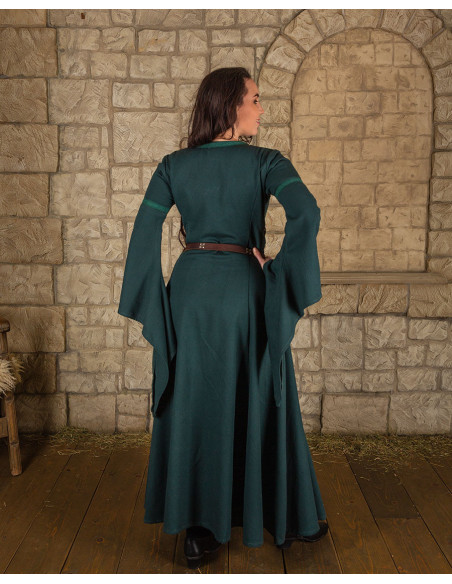 Vestido medieval em algodão premium...