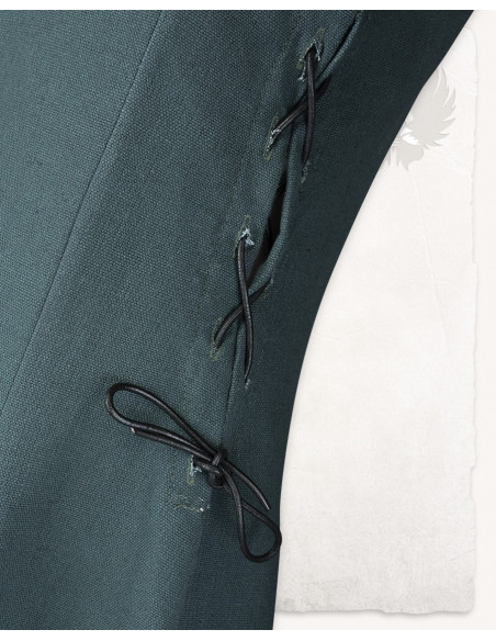 Vestido medieval em algodão premium...