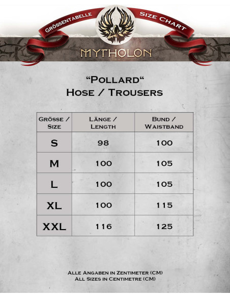 Calça medieval na cor marrom modelo...