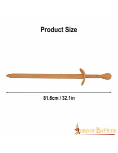 Espada medieval de madeira para práticas (81,6 cm.) 2