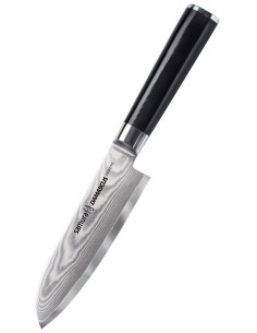 Faca da série Santoku Samura Damascus, lâmina 150 mm.