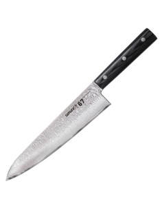 Faca Damasco 67 série Santoku Samura, lâmina 208 mm.