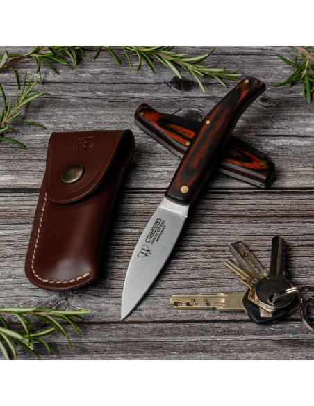 Faca de caça Cudeman, cabo vermelho...