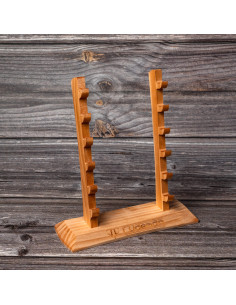 Base de madeira para 6 facas ou navalhas