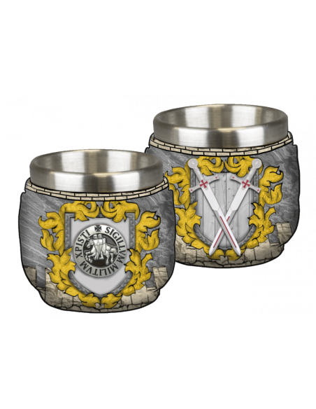 Modelo Castelo Templário em copo shot