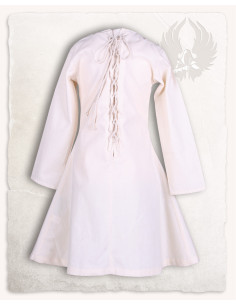 Vestido medieval para menina modelo Lisbeth, creme