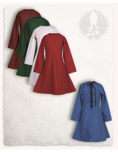 Vestido medieval para menina modelo Lisbeth, castanho 2