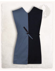 Tabardo medieval para criança modelo Felix, preto-azul