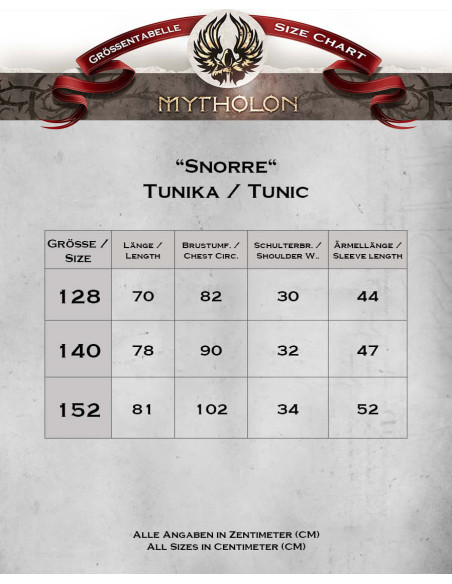 Túnica medieval para criança modelo...