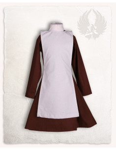 Avental medieval meninas modelo Lisbeth, cor creme
