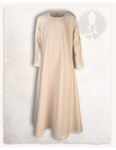 Túnica medieval para menina modelo Lotte, cor creme