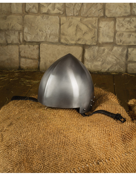 Capacete medieval tipo Cervelliere S....