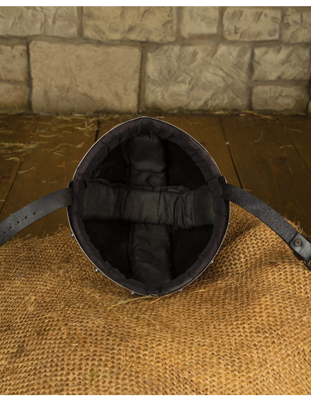 Capacete medieval tipo Cervelliere S....