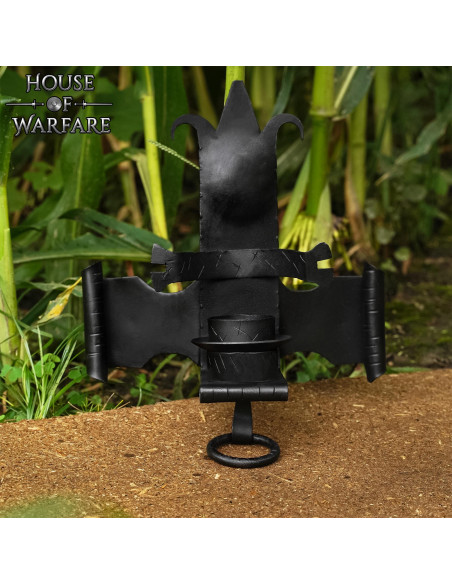 Luz de parede cruz medieval para 1 vela