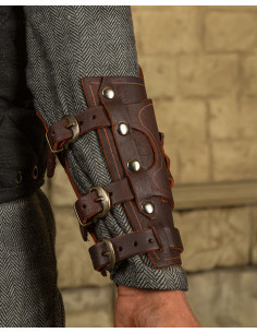 Pulseira com bolso para poção modelo Geralt, marrom mão... 2