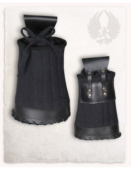 Aljava medieval de algodão e couro...