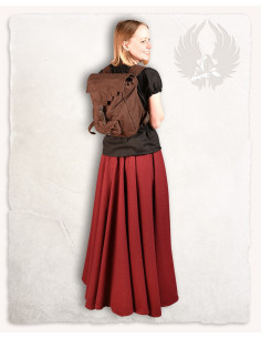 Mochila medieval em algodão modelo Borchard, cor marrom 2