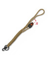 Porta-chaves Paracord com apito, Coyote
