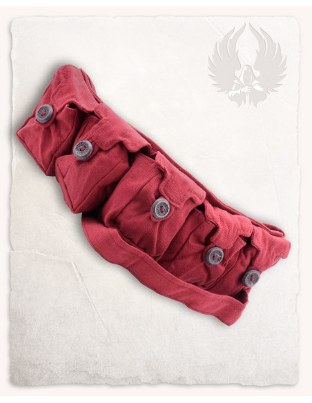 Cinto medieval com 5 bolsos modelo...