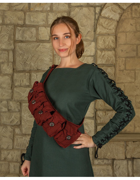 Cinto medieval com 5 bolsos modelo...