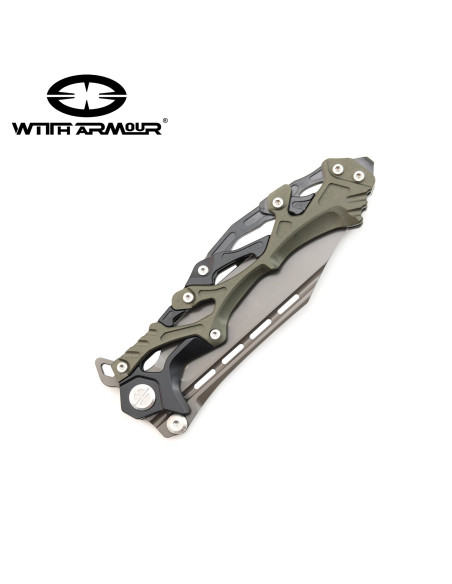 Canivete tático, lâmina de aço D2