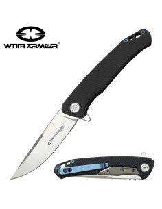 Canivete tático de sílex, lâmina de aço D2