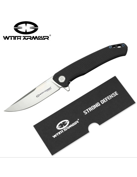 Canivete tático de sílex, lâmina de...