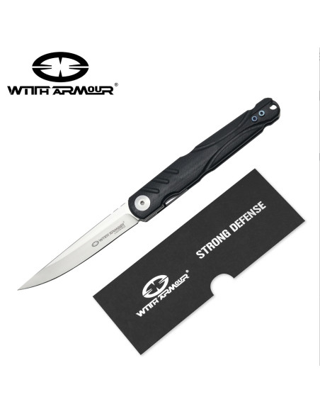 Canivete tático Stark, lâmina de aço D2