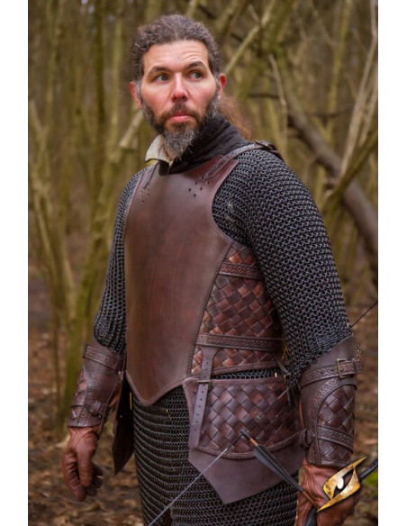 Conjunto de couraça de couro Ranger...