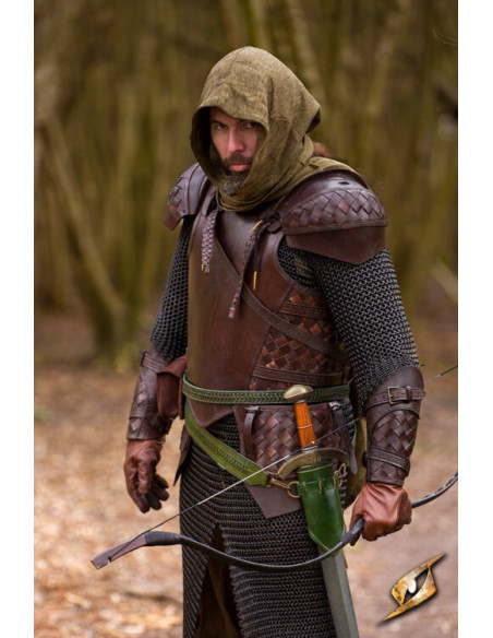 Conjunto de couraça de couro Ranger...