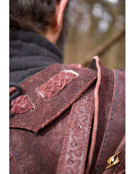 Conjunto de ombreiras em camurça...