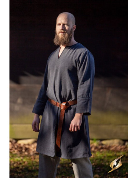 Túnica Viking padrão espinha de peixe...