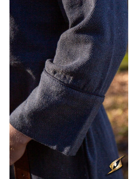 Túnica Viking padrão espinha de peixe...