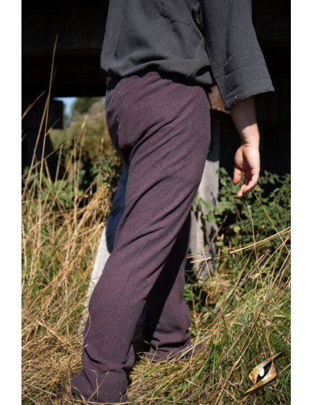 Calça Viking padrão espinha de peixe...