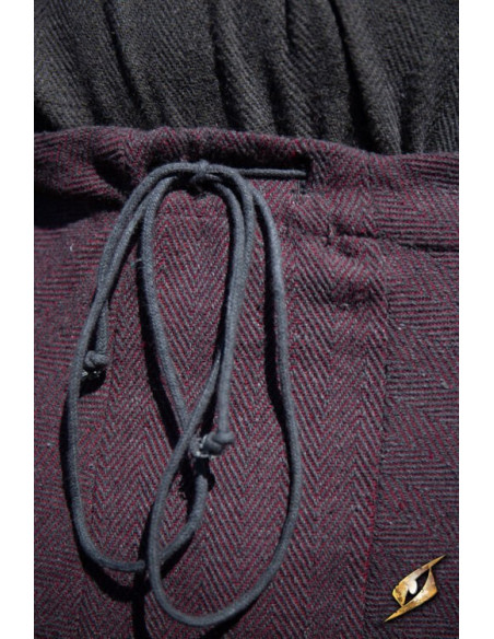 Calça Viking padrão espinha de peixe...