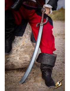 Sabre de pirata curvo tipo Falchion (90 cm.)