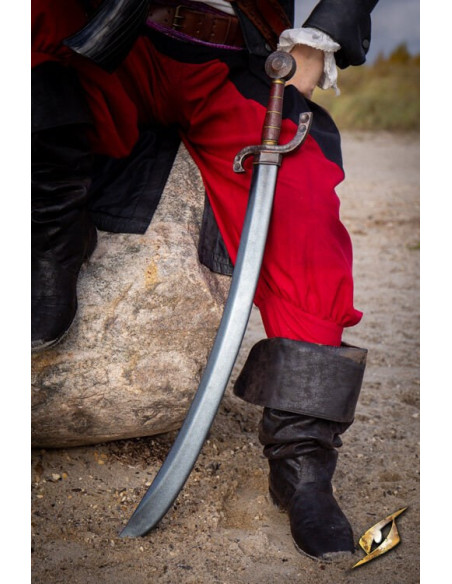 Sabre de pirata curvo tipo Falchion...