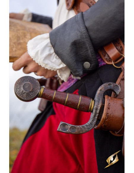 Sabre de pirata curvo tipo Falchion...