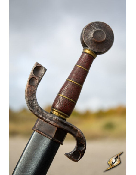 Sabre de pirata curvo tipo Falchion...