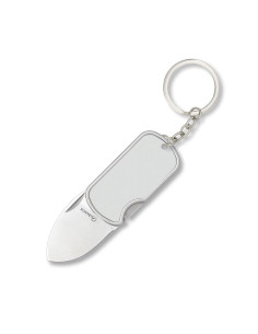 Faca, tipo Chaveiro modelo Dog Tag, lâmina 4 cm.