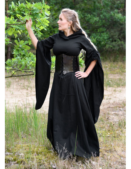 Vestido medieval mulher mangas...