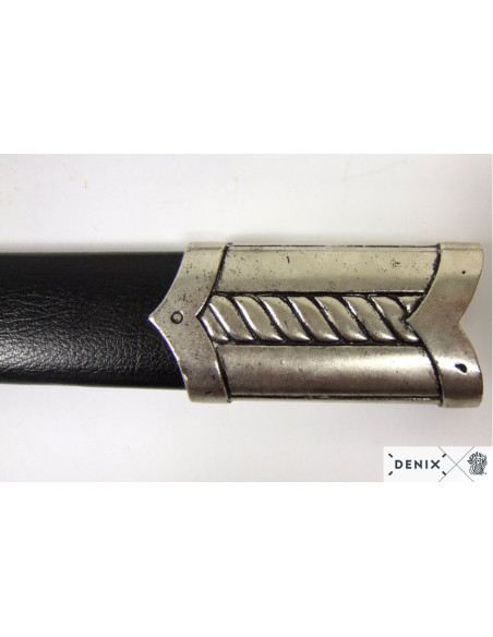 Espada medieval do século XIV com bainha