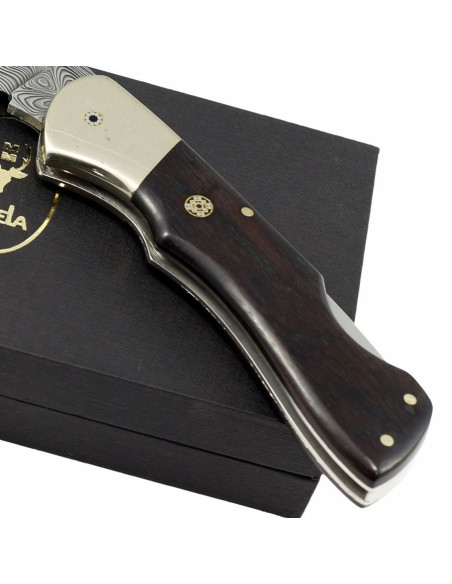 Faca de bloqueio com lâmina de aço...